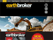 Tablet Screenshot of earthbroker.co.za
